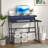 Small Computer Desk,Computer Desk with Power Outlets & Led Light,Home Office Desk with Monitor Shelf,-1504316945