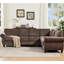 Canapé modulaire 109,5 po avec revêtement en chenille, 6 rivets, 109,5 po, chenille, 109,5 po-248231599