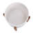 Surles Round Modern Ceramic Indoor Pot Planter with Wood Legs-763070398-763070373