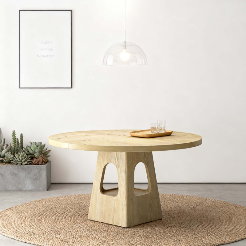 Round Dining Table, Natural