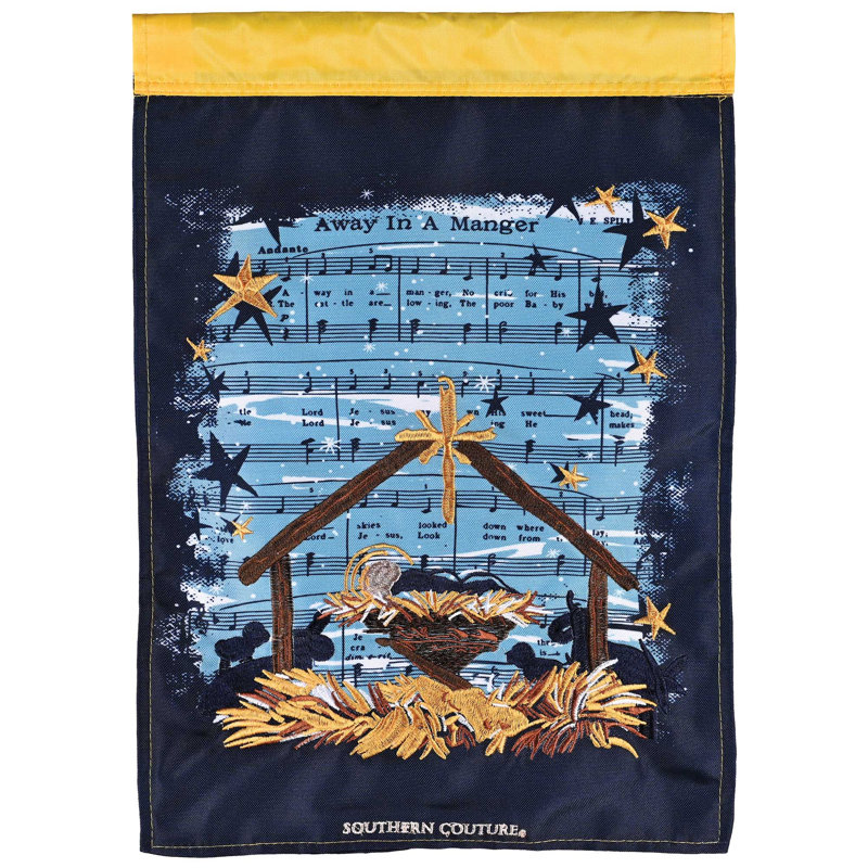 Drapeau de jardin «Away In A Manger»