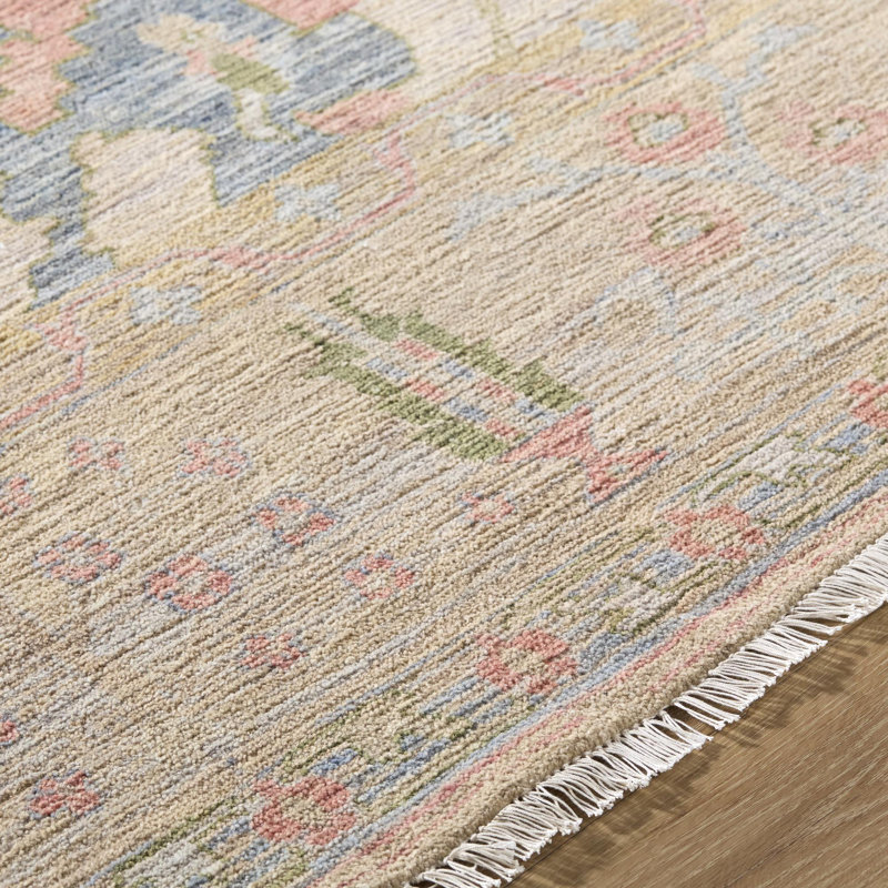 Mashad Handmade Rug, Rectangle 6' W x 9' L