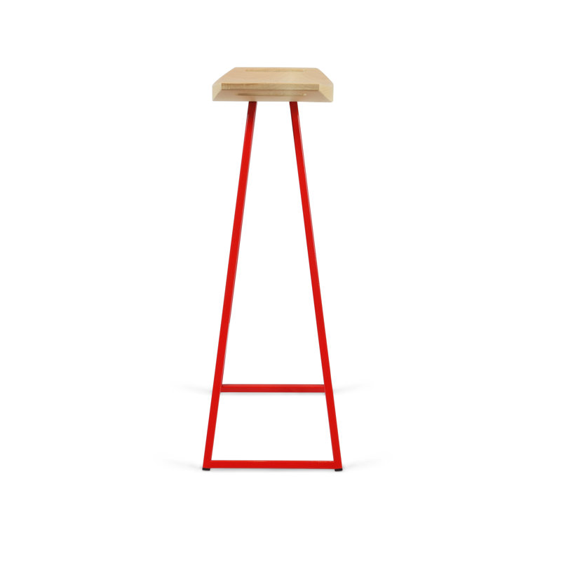 Tabouret de comptoir 24 po Roberts, Érable, Rouge