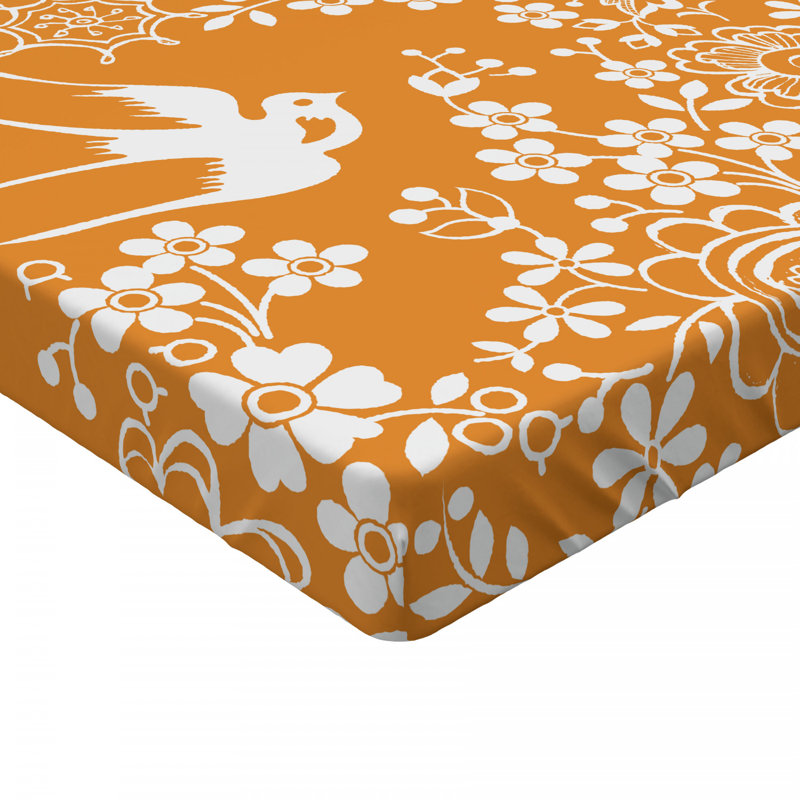 Microfiber Floral Fitted Sheet, Queen Fitted Sheet