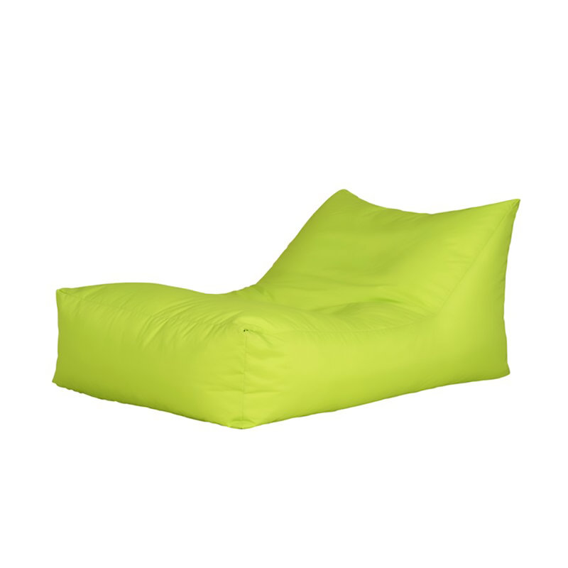 Polyester Outdoor Friendly Refillable Bean Bag Lounger, Light Green