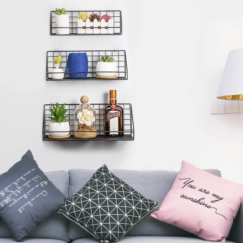 Ahmiah Metal Floating Shelf