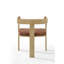 Chaise avec accoudoirs Vite en brun