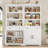 71.7" Bookcase With Open Shelves And Drawers-2095070399