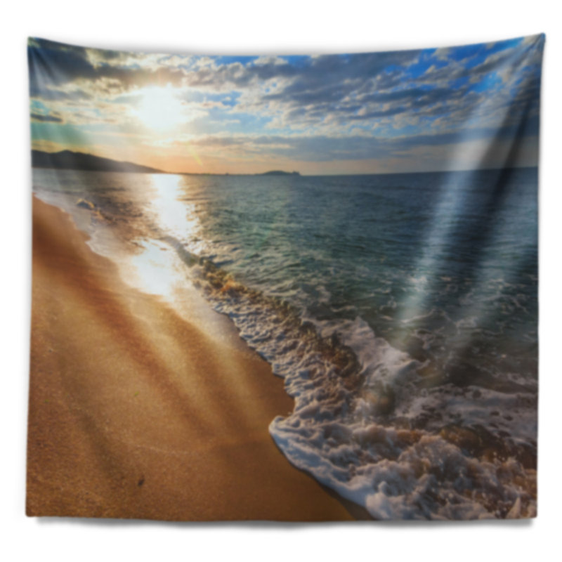 Tapisserie de plage tropicale island gili island mer, H 50 po x l 60 po