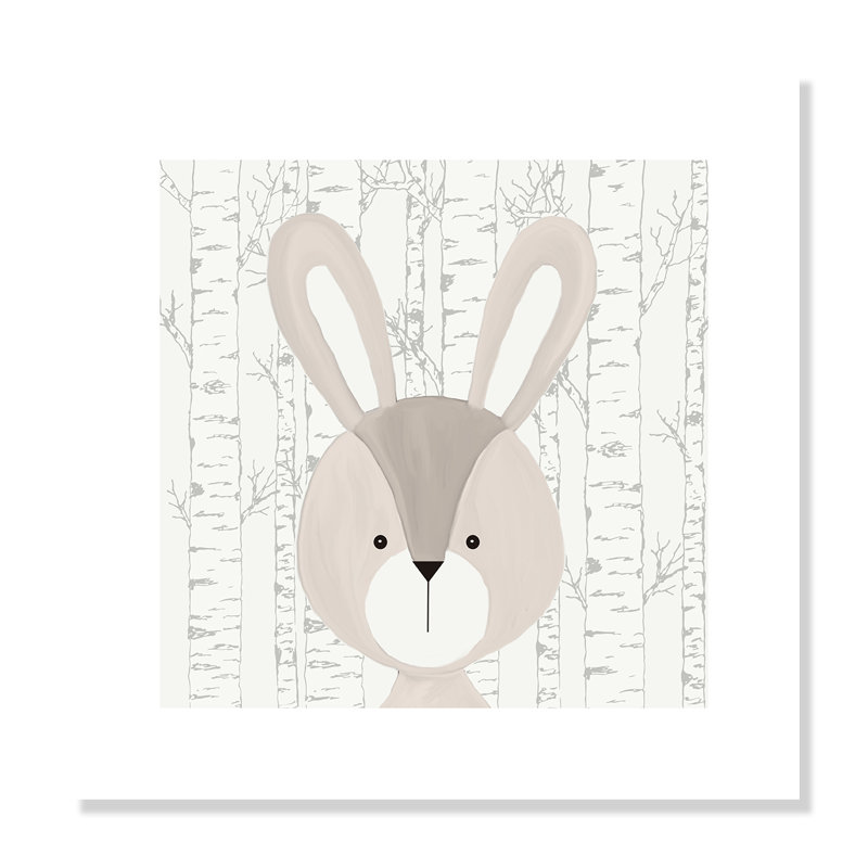 Woodland Friends 3, impression sur papier, H 16 po x l 16 po x P 1 po