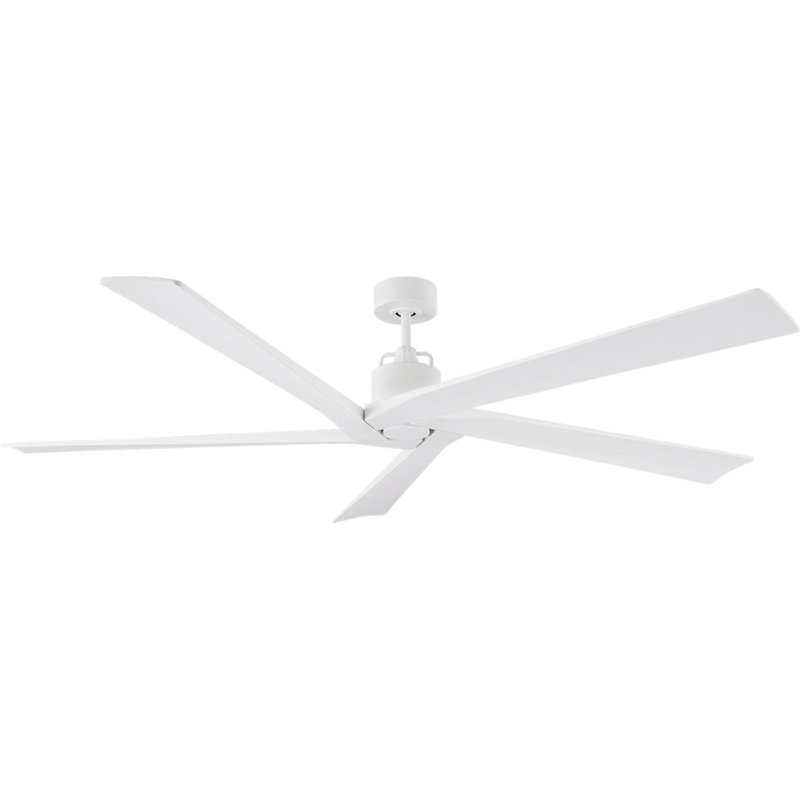 Aspen, Matte White with Matte White Blades, 70" Wide