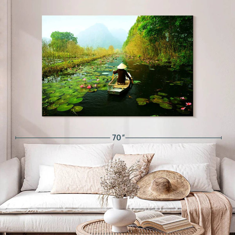 Alvord Canoe On Yen Stream, 34" H x 51" W