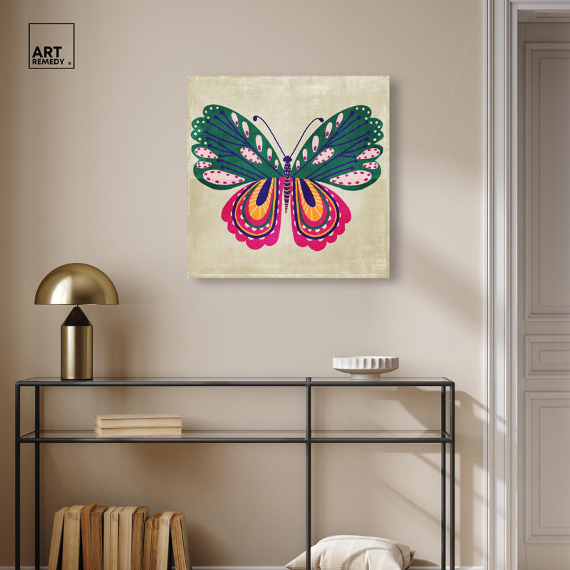 «Butterfly Wings» par Art Remedy, H 24 po x l 24 po, Toile tendue