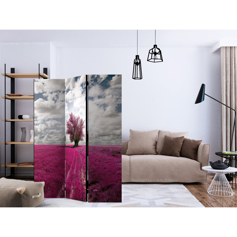 135 cm W x 172 cm H 3 - Panel Solid Wood Folding Room Divider