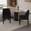 Chenille, ensemble de 4 chaises de salle à manger rembourrées sans table)-1918148250