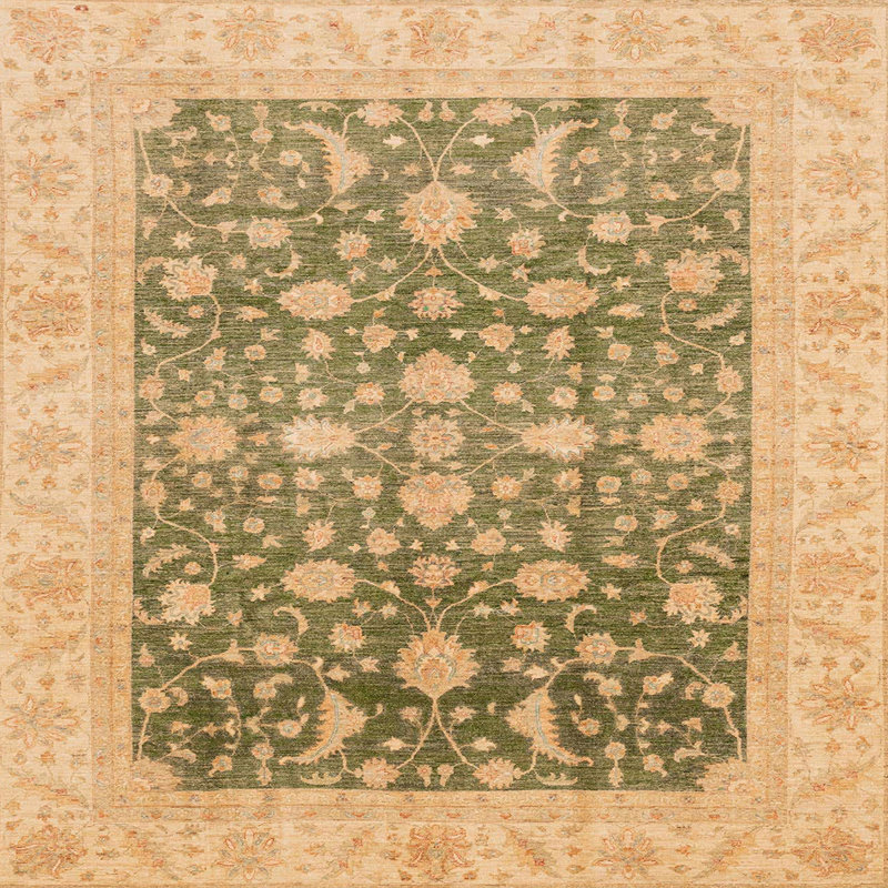 Tapis multicolore à motif abstrait Adamik, Carré 8 pi