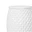 Tabouret tambour en céramique émaillée 11 po x 17,25 po - Table d'appoint intérieure / extérieure - Tabouret de jardin décoratif