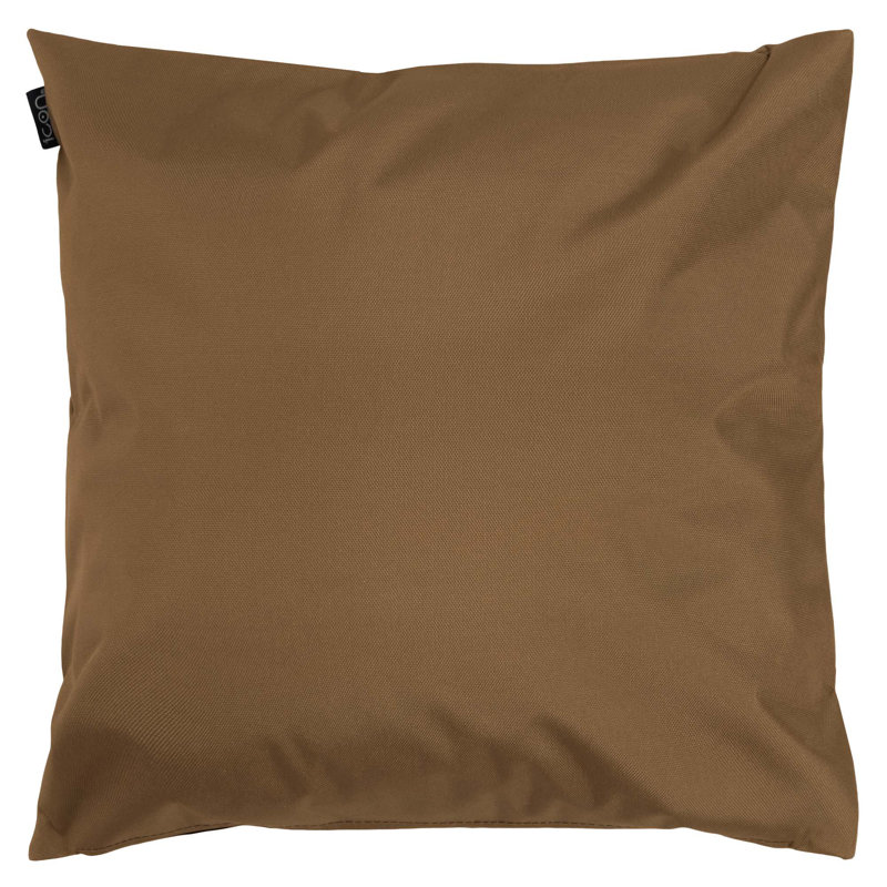 Indoor / Outdoor Square Cushion, Chocolate Geometric