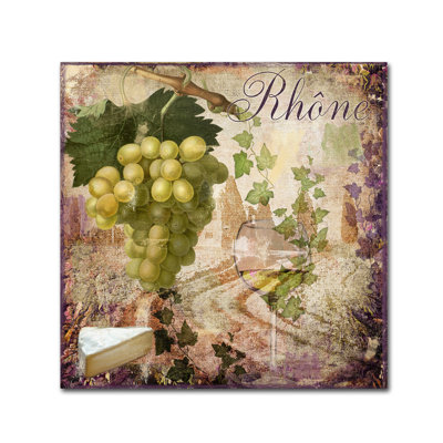 « wine country vi » par la boulangerie couleur, impression sur toile tendue
