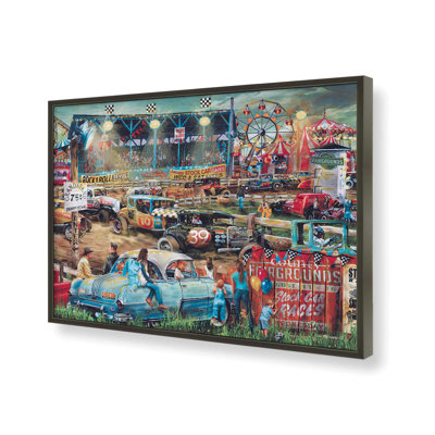 Reproduction d'art «Fairland Stock Car Races» par Ed Wargo