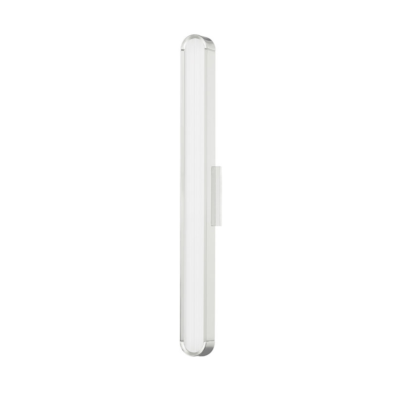 Starkey - LED Bath Bracket - Medium - Aged Brass Frame - Clear Diffuser, Polished Nickel