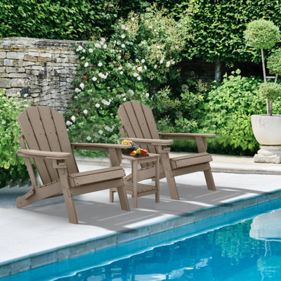 Felten Plastic Folding Adirondack Chair by Dovecove