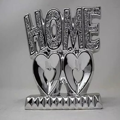 Ceramic / Porcelain and Crystal Letter Block Decorative Object