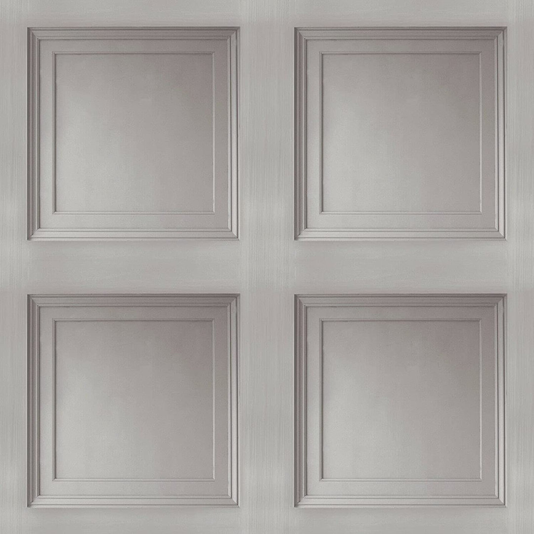 Blue Panel Wallpaper Wooden Plank Effect Smooth Finish Feature Wall - Image 3