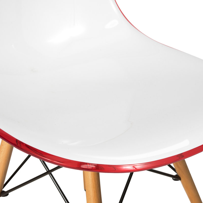 Chaise d'appoint de salle à manger Dubuque, Bleu transparent, 4
