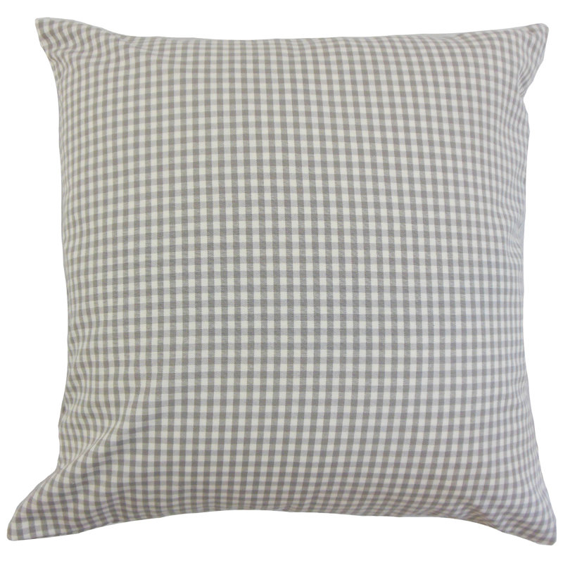  Housse de coussin Plaid, Miel, 18 po x 18 po, Pas de bourre