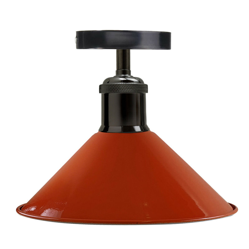Bussey Semi Flush Mount, Orange