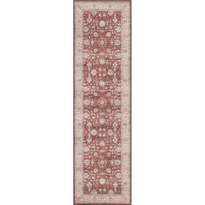 Eaglin 166EA5E0CEFC469F89FB774C4E9D83AA Red Runner Rug, 24" x 83"