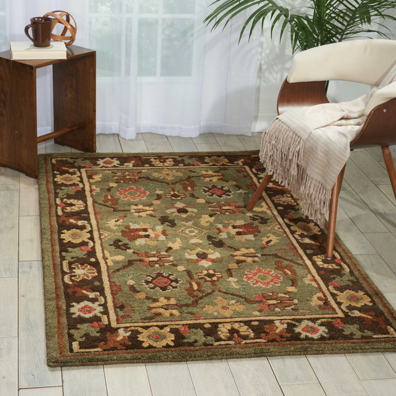 Tapis beige fait à la main Zula, Rectangle 8 pi 6 po x 11 pi 6 po