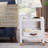 2-Layer Glass Square End Table-1882445146