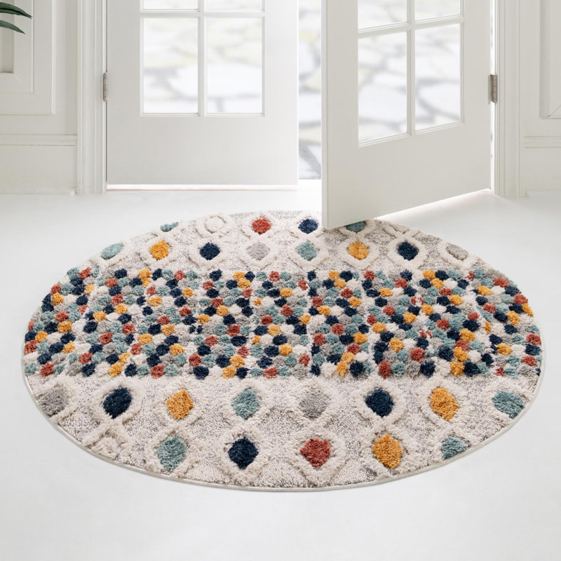 Amarissa Geometric Indoor Rug, Round 4'