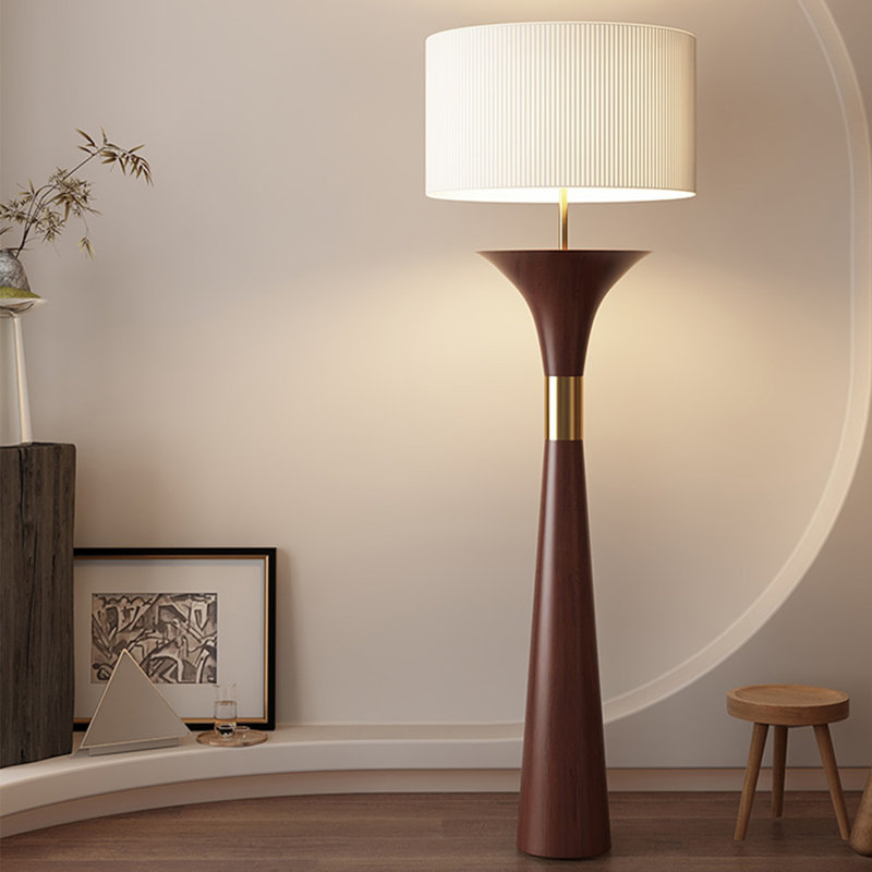 Lampes sur pied en fer brun, Brun