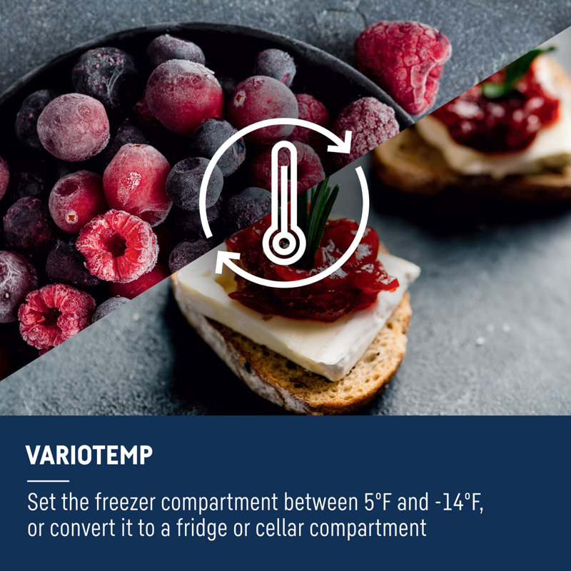 24 Inch Freestanding Bottom Freezer with BioFresh Ice Maker