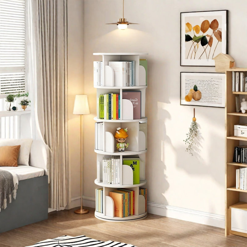 Étagère rotative 360 ° pour petits espaces, Blanc