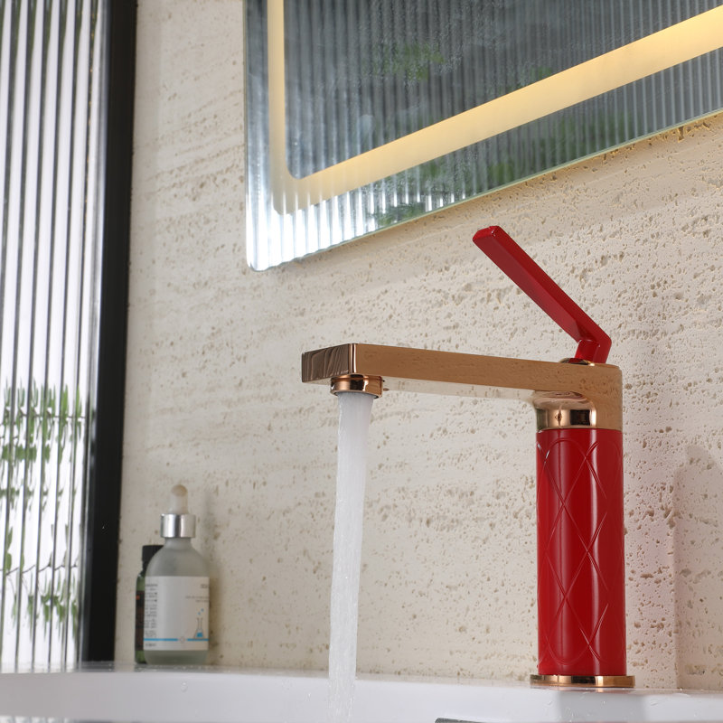 Robinet pour salle de bain à un trou avec drain et plaque de recouvrement Ialtruistic