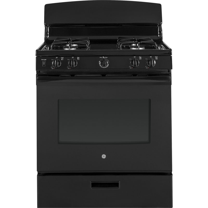 30" 4.8 cu. ft. Freestanding Gas Range, Black