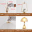 Lampe de chevet Lampe de table pétale de luxe interrupteur à bouton-poussoir de chambre à coucher, salon, salle de contrôle, gradateur, ambiance chaleureuse, lampe de bureau