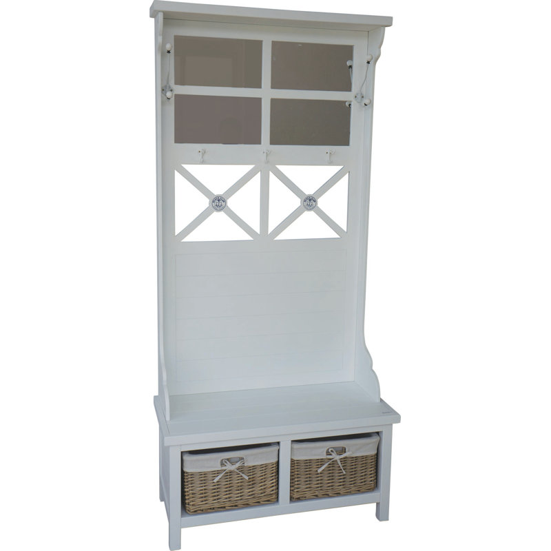 Mardell Freestanding 5 - Hook Wall Mounted Coat Rack