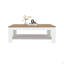 Table basse rectangulaire avec tablette inférieure