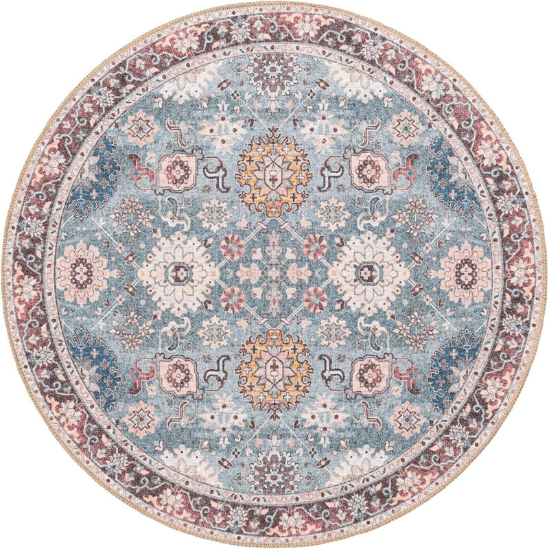 Tapis vert Aucun, Rond 3 pi 6 po