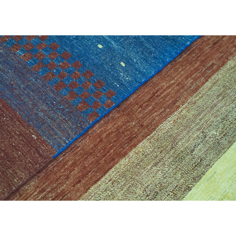 Gabbeh Wool Striped Area Rug