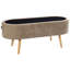OKLAHOMA Chenille Upholstered Storage Bench