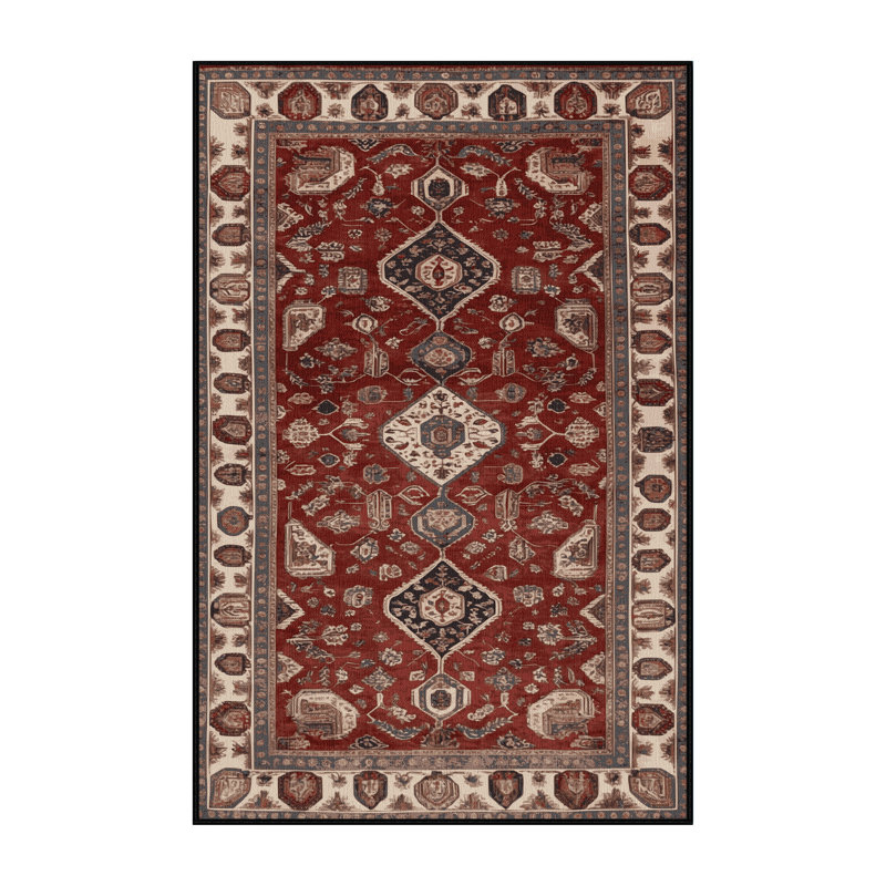 Tapis brun lavable à la machine, Rectangulaire 2 pi x 3 pi