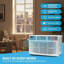 8000 BTU Window Air Conditioner, Fast Cooling to 350Sq.Ft.