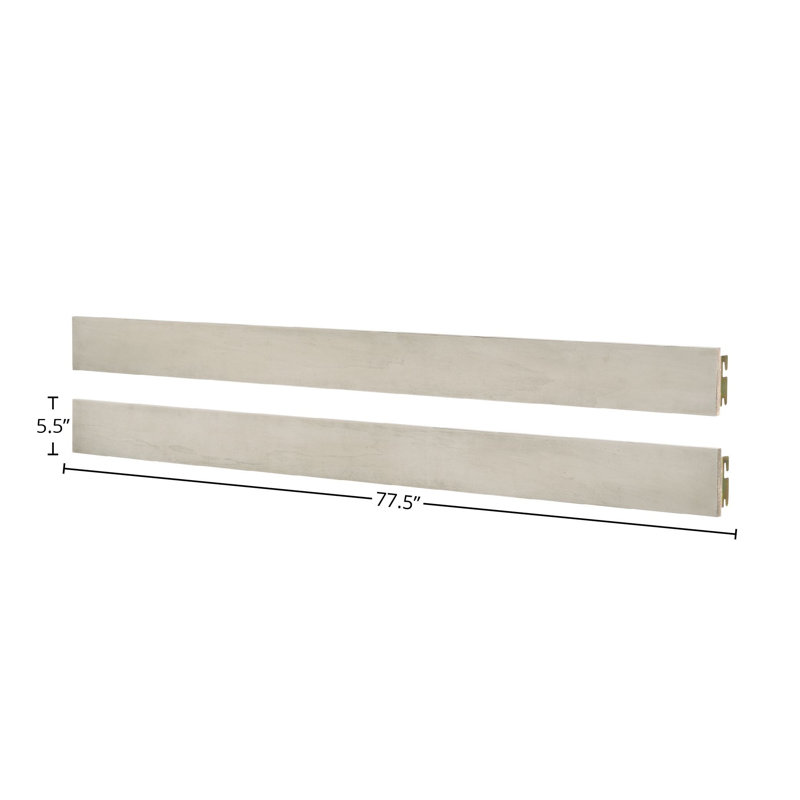 Barrières de lit pour lit de bébé Arshad, Blanc