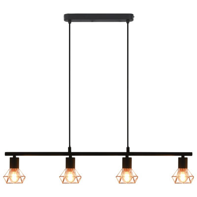 Dorffman 4 - Light Black Kitchen Island Pendant